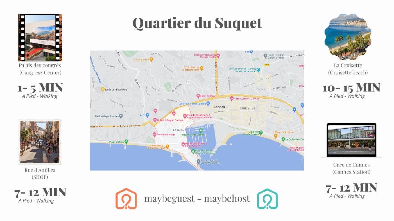 C004-Cosy Studio Proche La Croisette Et Le Suquet Cannes Exteriér fotografie